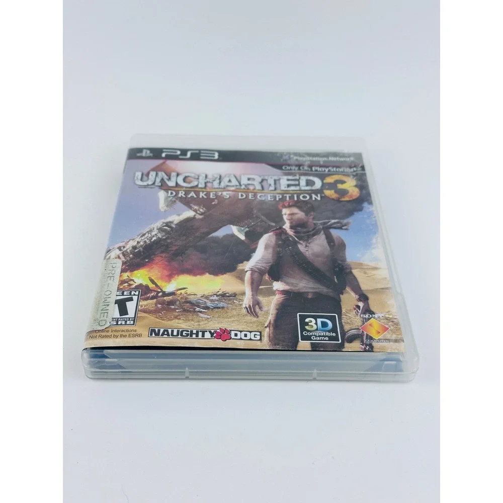 Uncharted 3‎ Drake's Deception PS3 Playstation 3 Action Adventure Game w/ Manuel